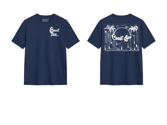 Navy Blue Coastline Shirt